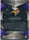 Dallas Turner 2024 Panini Black 3 Color Patch/AUTO RC #230 104/199