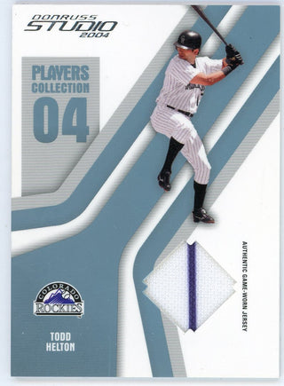 Todd Helton 2004 Donruss Players collection Patch Relic #PC-94