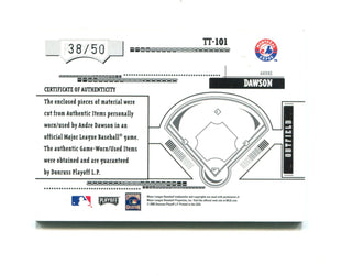 Andre Dawson 2005 Donruss Tools of the Trade #TT-101 38/50 Card