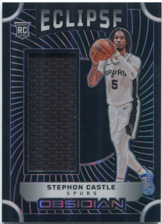 Stephon Castle 2024 - 2025 Panini Obsidian Eclipse Jersey RC #EM-SCS 115/249