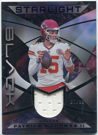 Patrick Mahomes II 2024 Panini Black Purple Parallel Jersey Card #SM-PM 7/99