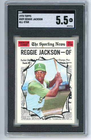 Reggie Jackson 1970 Topps All-Star #459 SGC 5.5