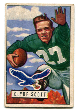 Clyde Scott 1951 Bowman #120 Card