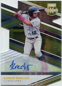 Aaron Bracho 2020 Panini Elite Extra Edition Autographed Die-Cut RC #123 24/24