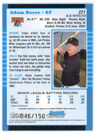Adam Boeve 2005 Topps Bowman Chrome First Year #221