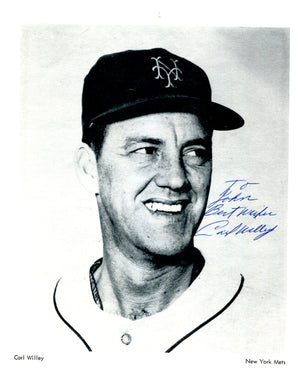 Carl Willey Autographed 8x10 Photo