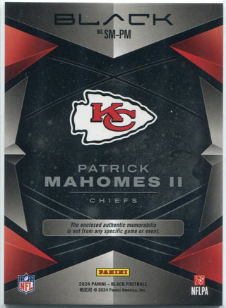 Patrick Mahomes II 2024 Panini Black Jersey Card #SM-PM 66/199