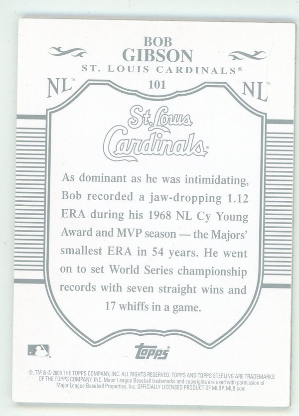 Bob Gibson 2009 Topps Sterling Card #101
