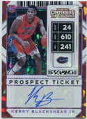 Kerry Blackshear Jr 2020 Panini Contenders Draft Picks Autographed Cracked Ice RC #135 12/23