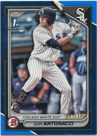 Sam Antonacci 2024 Bowman Draft Blue Parallel RC #BD-158 121/150