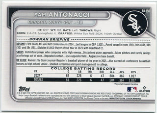 Sam Antonacci 2024 Bowman Draft Blue Parallel RC #BD-158 121/150