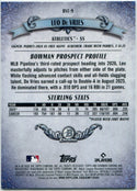 Leo De Vries 2026 Bowman Chrome Sterling Card #BST-9