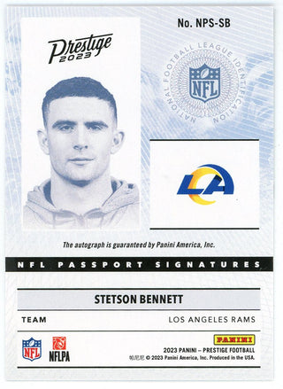 Stetson Bennett 2023 Panini Prestige Autographed Passport Signatures #NPS-SB