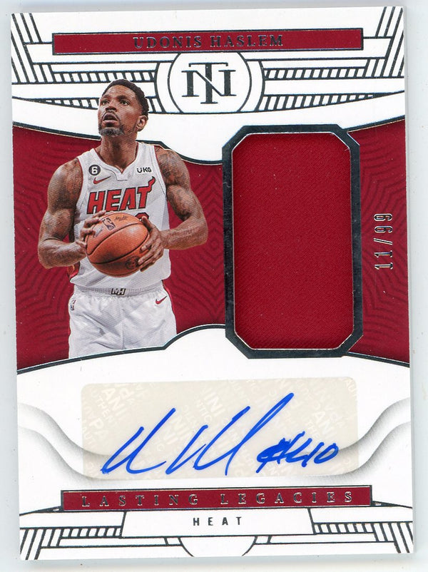 Udonis Haslem 2022-23 Panini National Treasures Autographed Patch Relic #LL-UDH