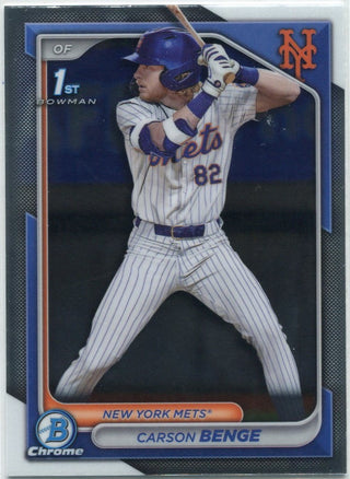 Carson Benge 2024 Bowman Draft Chrome RC #BDC-28