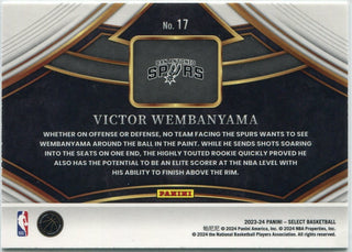 Victor Wembanyama 2023 - 2024 Panini Select Snapshots RC #17