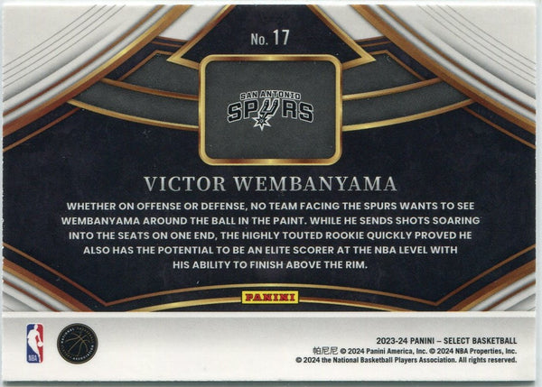 Victor Wembanyama 2023 - 2024 Panini Select Snapshots RC #17