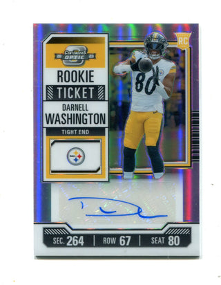 Darnell Washington 2023 Panini #160 Contenders Optic Auto Card