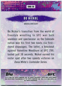 Bo Nickal 2024 Topps Finest Chaos Gold Refractor Card #CHA-13 7/50
