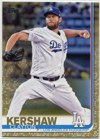 Clayton Kershaw 2019 Topps Gold Parallel Card #10 288/2019