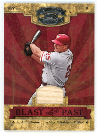 Jim Thome 2004 Donruss Throwback Threads Blast From The Past Bat Relic #BP-13