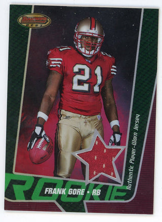 Frank Gore 2005 Topps Bowmans Best Patch Relic