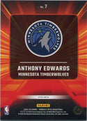 Anthony Edwards 2024 - 2025 Panini Donruss Optic Express Purple Prizm Card #7