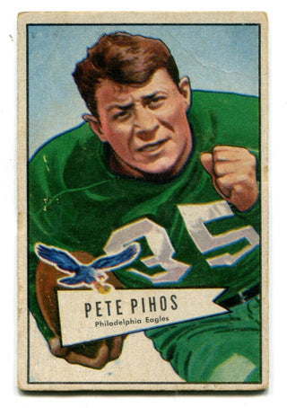 Pete Phios 1951 Bowman Football #92 Card