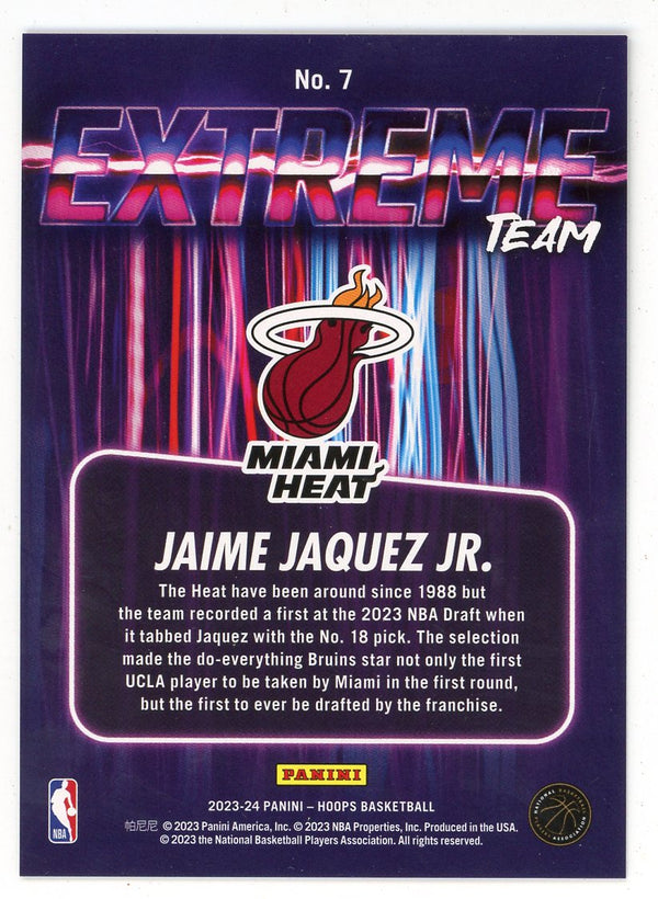 Jaime Jaquez Jr. 2023-24 Panini Hoops Extreme Team #7
