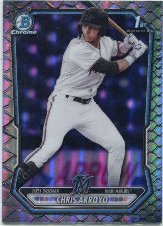 Chris Arroyo 2026 Bowman Chrome Prospects Reptilian Refractor RC #BCP-61