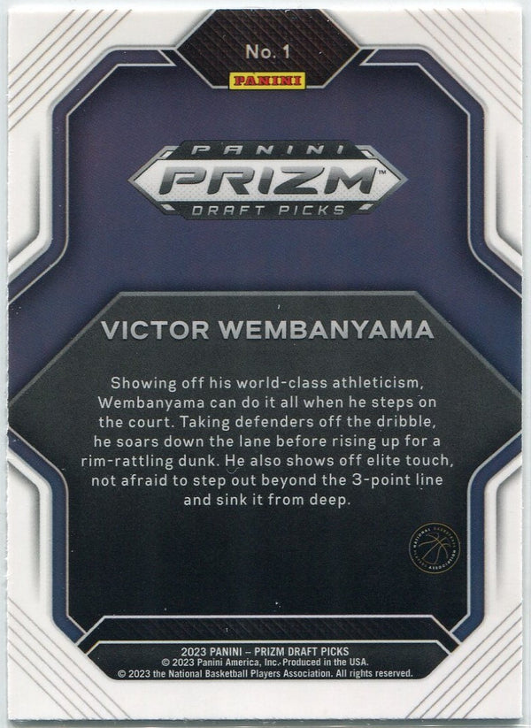 Victor Wembanyama 2023 - 2024 Panini Prizm Draft Picks Fireworks RC #1