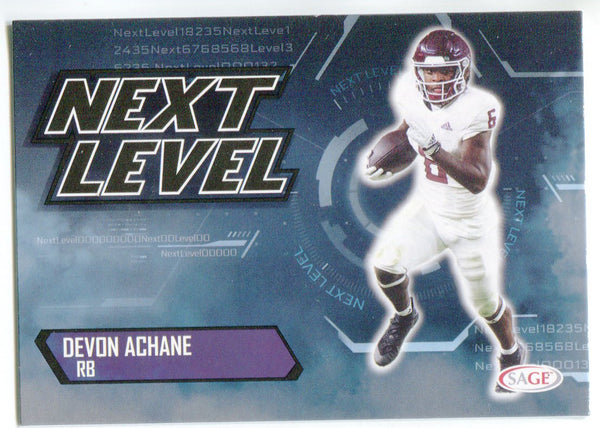 De’Von Achane 2023 Sage Next Level Rookie Card #200