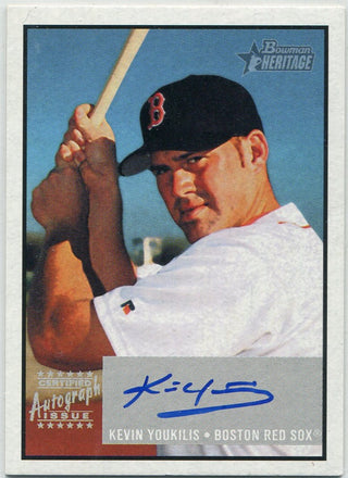 Kevin Youkilis 2003 Bowman Heritage Signs Of Greatness Autographed Card #SG-KY