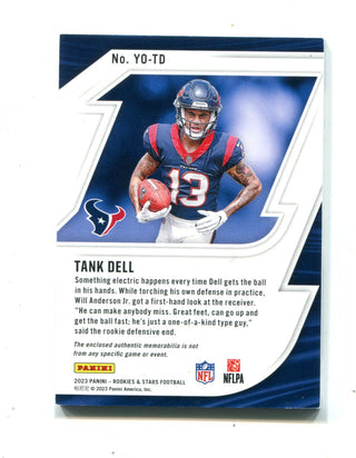 Tank Dell 2023 Panini Rookies & Stars Year One #YOTD Patch Card /25