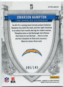 Omarion Hampton 2025 Panini Rookies & Stars Crusade White Prizm RC #17 85/149
