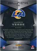 Jared Verse 2024 Panini Black Autographed RC #141 89/99