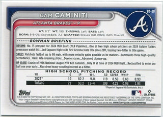 Cam Caminiti 2024 Bowman Draft RC BD-20