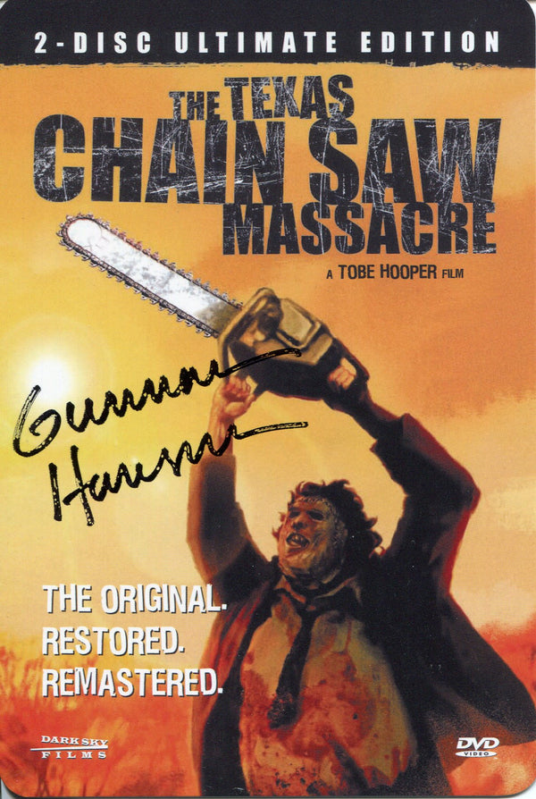 Gunnar Hansen Autographed Texas Chainsaw Massacre DVD Insert (JSA)