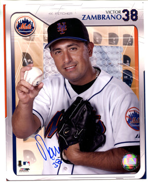 Victor Zambrano Autographed 8x10 Photo