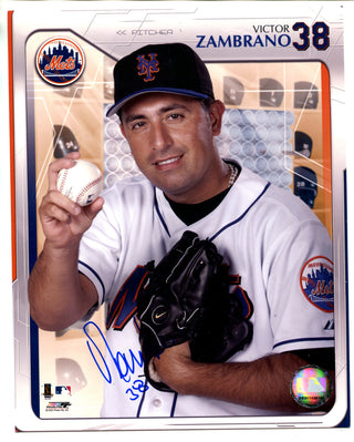 Victor Zambrano Autographed 8x10 Photo