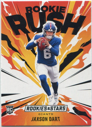 Jaxson Dart 2025 Panini Rookies & Stars Rookie Rush RC #6