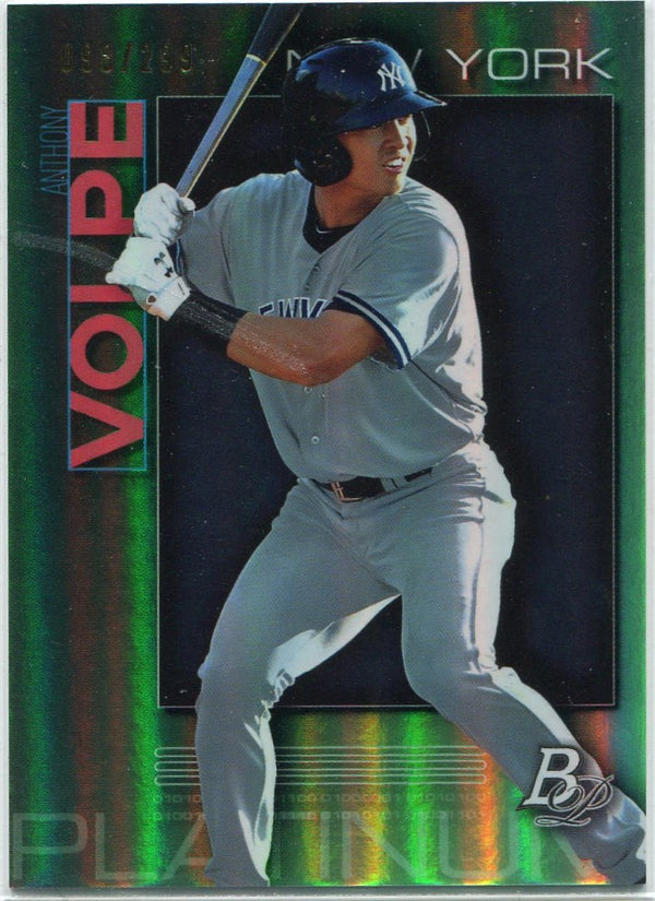 Anthony Volpe 2020 Bowman Platinum Teal Parallel RC #TOP-29 98/299