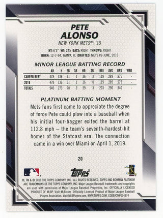 Pete Alonso 2019 Topps BL #20 Card