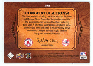 Mariano Rivera/Jonathan Papelbon 2008 Upper Deck Ballpark Collection #152 Card