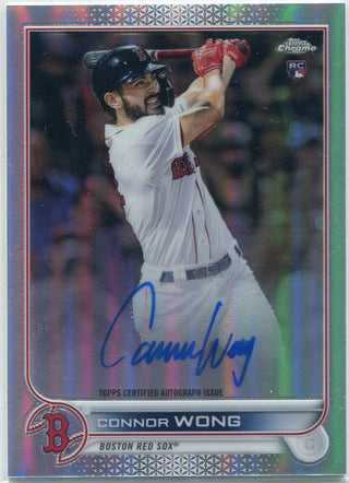 Connor Wong 2022 Topps Chrome Autographed Refractor RC #RA-CW 326/499