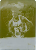 Oscar Robertson 2018 - 2019 Panini Court Kings Yellow Printing Plate Card #CK-ORB 1/1