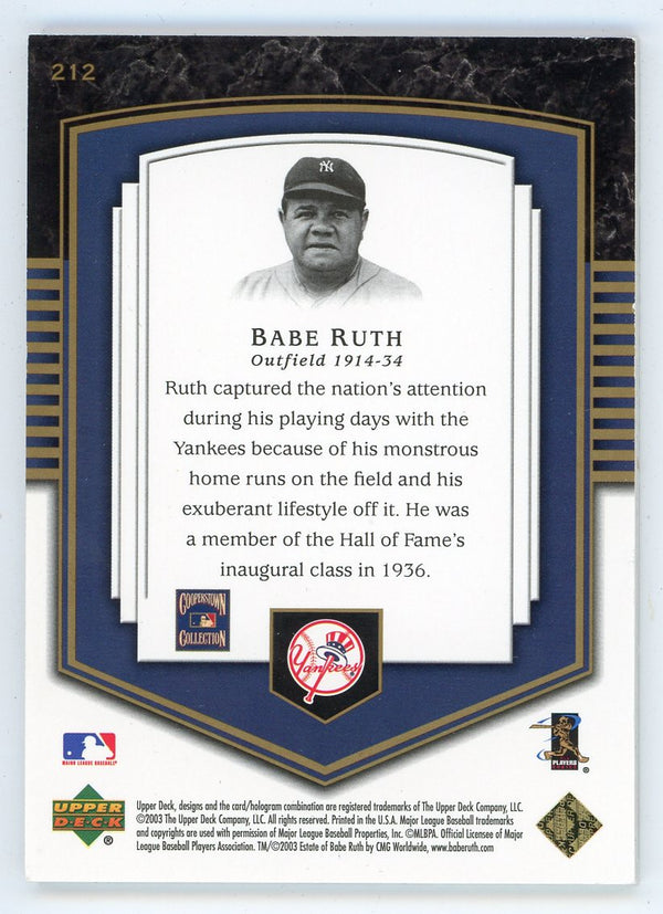 Babe Ruth Unsigned 2003 Upper Deck Portraits Card | Hollywood Collectibles Babe Ruth Unsigned 2003 Upper Deck Portraits Card | Hollywood Collectibles
