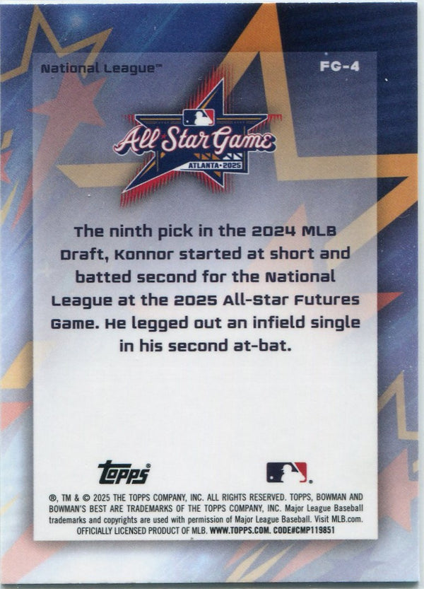 Konnor Griffin 2025 Bowman's Best All Star Game Mini Diamond Refractor RC #FG-4