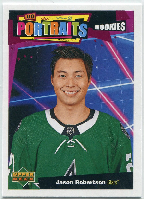 Jason Robertson 2020 - 2021 Upper Deck Portraits RC #P-43