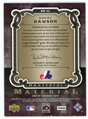 Andre Dawson 2007 Upper Deck Masterful Material Patch Relic #MM-AD